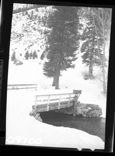 Winter Scenes, Bridges, East Fork Bridge in Snow