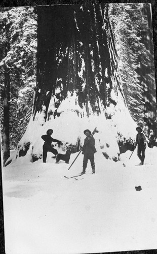 Skiing, Early ski Party, showing early gear