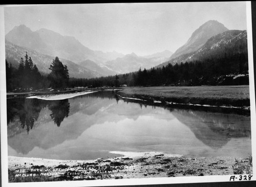 Evolution Valley, Misc. Creeks, Evolution Creek. Taken about 1918. Copied from the book "Rainbow Trail."