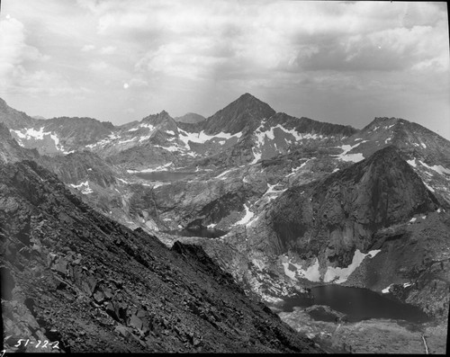 Misc. Lakes, Glacial Steps, Columbine, Sawtooth Peak, Cyclamen, Spring Lakes on Cliff Creek