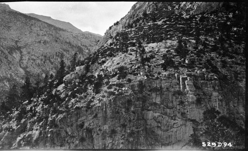 High Sierra Trail Investigation, Trail Routes, route of High Sierra Trail as it leaves Kern River Valley and starts up Wallace Creek