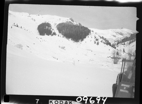 Flood and Storm Damage, Avalanche Debris Below Empire Mtn