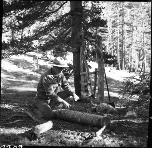 Ranger Activities, Drift fence gate repair