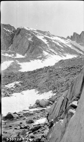 Misc. Divides, Telus Slopes, east side at the ridge, Whitney Pass to Scenic Pass. Right panel of a two panel panorama