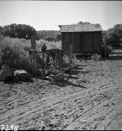 Owens Valley, Concessioner Facilities, L.W. Corwin's Packstation. remarks: packs over Taboose and Sawmill Pass