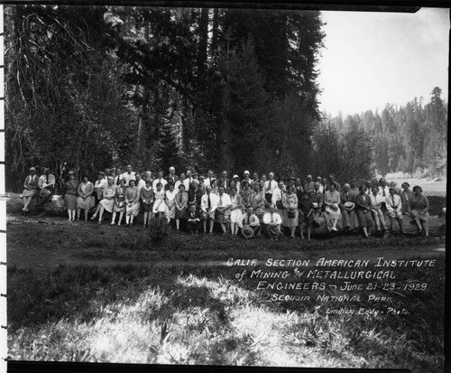 Misc. Groups, California Section American Insitute of Mining and Metallurgical Engineers. [8x10 print]