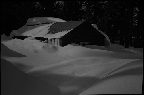 Record Heavy Snows, Snow conditions at old Maintenance area