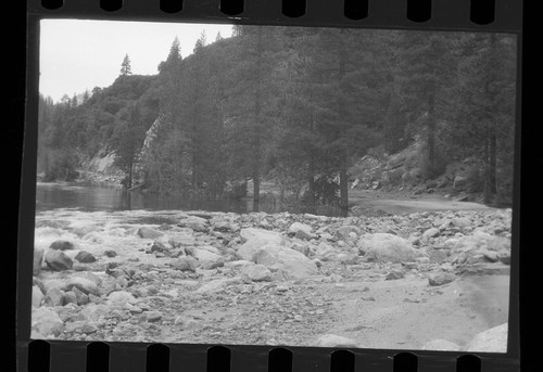 Flood and storm damage, damage to highway near Grizzly Creek