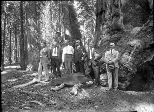 Dedications and Ceremonies, Chief Sequoyah Tree. Misc. Groups. Congressional Party. Congressman Barbour on right