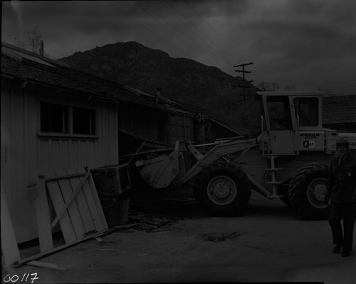 Buildings and Utilities, tearing down warehouse