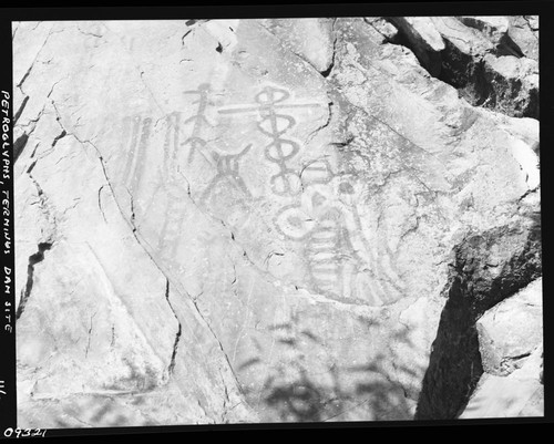 Pictographs, Views at dam site