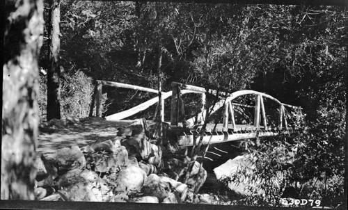 Bridges, Cold Spring Trail Bridge, below present day lookout point