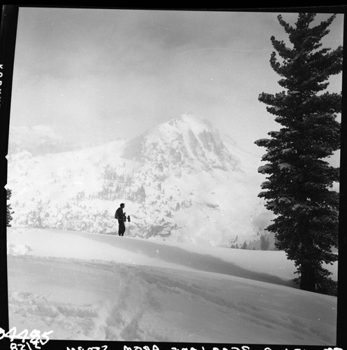 Winter Scenes, Pear Lake area, Stormy Weather. Skiing