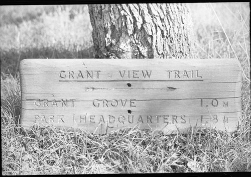 Signs, CCC build signs at Ash Mountain Museum