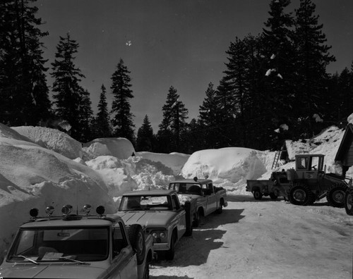 Record Heavy Snow, Record snows Lodgepole area. Maintenance yard