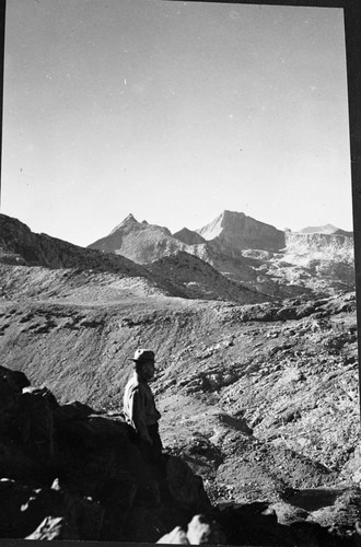 Rae Lakes Basin Panorama. Far left panel of a six panel panorama. Individual unidentified