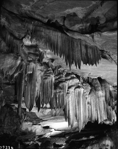 Crystal Cave Interior Formations, Stone Drapery, Marble Hall
