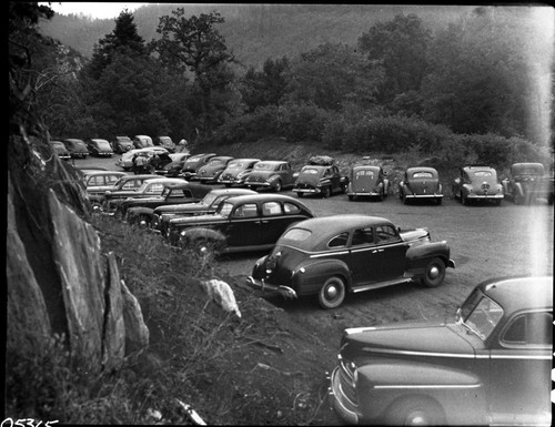 Crystal Cave Parking Area, Vehicular Use, traffic congestion, Memorial Day Weekend