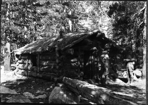 Ranger Stations, Tyndall Ranger Station (Sheepherders Cabin). Backcountry Cabins and Structures. Individuals unidentified