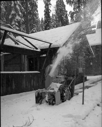 Winter Scenes, Snow in Giant Forest. Maintenance Activities