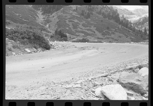 Roads, Floods and Storm Damage. Mineral King Road showing damage from several winters without summer repairs