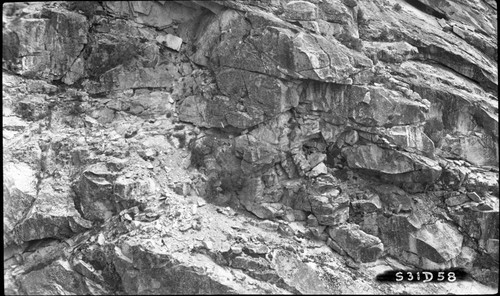 Trail Routes, Exfoliation, Weathering, north wall Hamilton Gorge