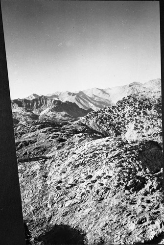 Rae Lakes Basin Panorama. Middle left panel of a six panel panorama