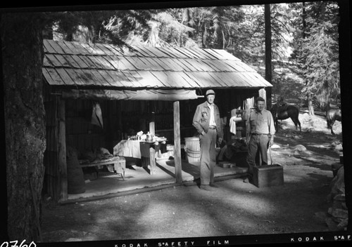 Ranger stations. Roaring River Ranger Station. Individuals unidentified ...