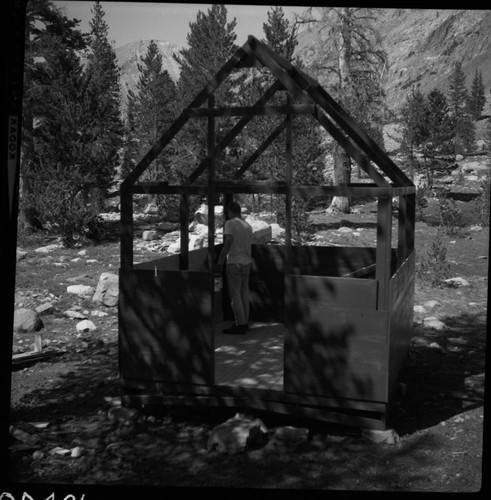 Construction, Rae Lakes Ranger Station tent cabin