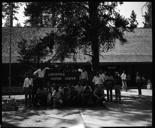 Foreign Visitors, Moroccan students. Naturalist Dick Burns