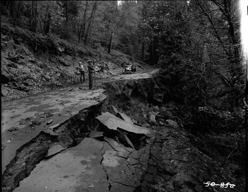 Floods and Storm Damage, Washout from storm of November 18-19. Individuals unidentified