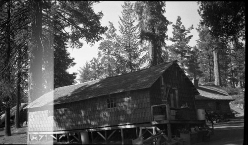 Buildings and Utilities, Equipment shed. Light lead on neg