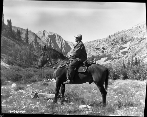 NPS Individuals, Conrad Wirth, Director, on horse