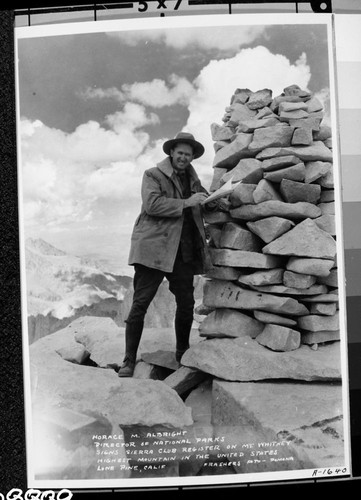 NPS Individuals, Horace Albright, Dedications and Ceremonies, Mt. Whitney trail dedication