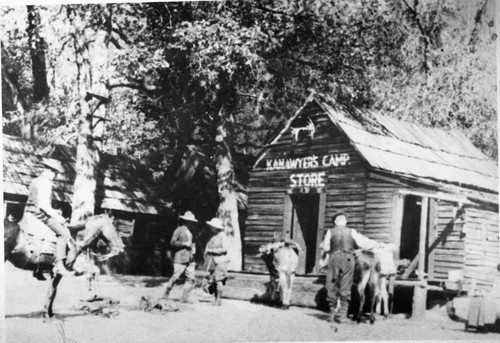 Backcountry Cabins and Structures, Stock Use, Kanawyers Camp Store near Copper Creek. Unknown Date