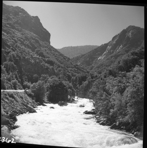 South Fork Kings River below Cedar Grove. Roads