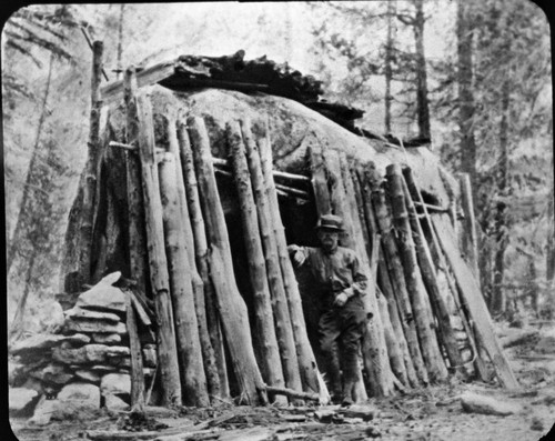 Frontcountry Cabins and Structures, James Wolverton and his lean-to. Historic Individuals