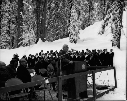 Nation's Christmas Tree Ceremony, 1972. Park Superintendents. Supt. Henry G. Schmidt