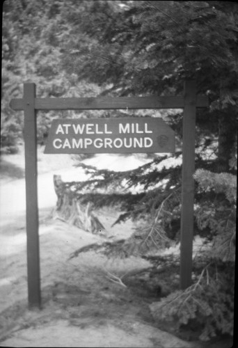 Signs, New campground sign