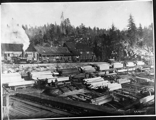 Logging, Early scenes at Millwood, early 1900's