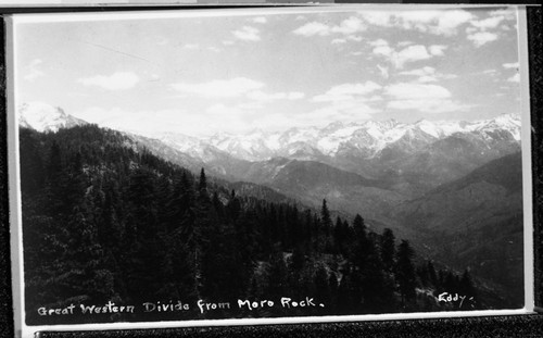 Great Western Divide, Middle Fork Kaweah River Canyon