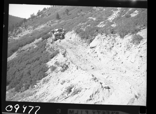 Construction, Forest Service building avalanche diversion dam