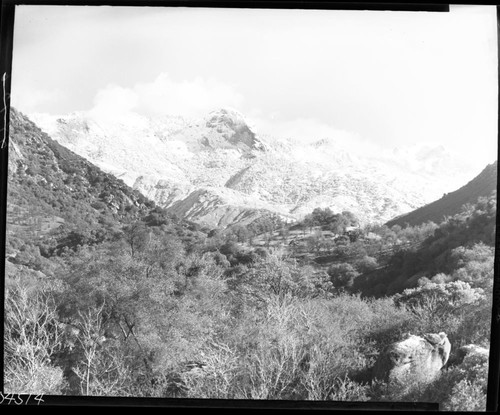 Winter Scenes, Moro Rock and Alta Peak, in snow