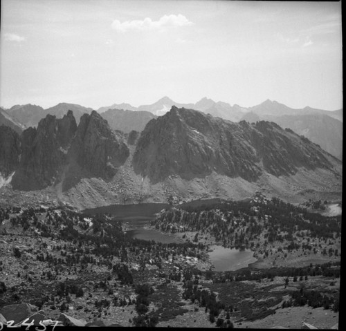 Misc. Lakes, Kearsarge Lakes. Ridges, Talus Slopes