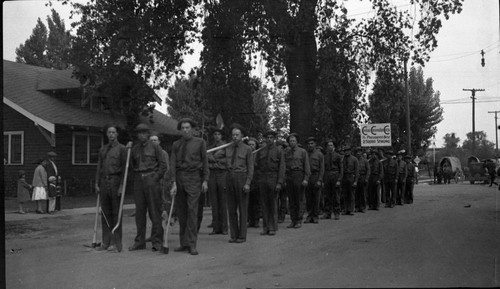 Visalia, CCC, on parade in Visalia Armistice Day