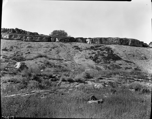 HWY 198 at Allens Gap, Exfoliation and weathering, Exfoliating Granite near Lemon Cove