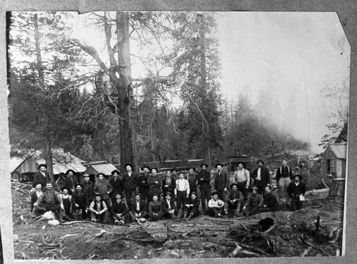 Converse Basin, Logging, Mill crew at lower mill. Misc. Groups