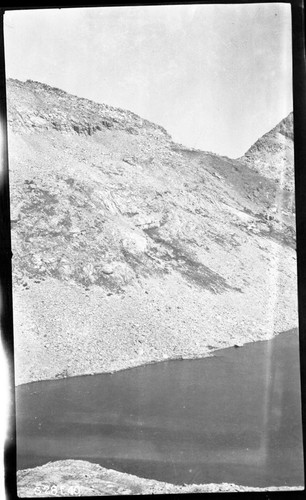 High Sierra Trail Investigation, view north across Lion Lake. Lion Lake, Trail Routes