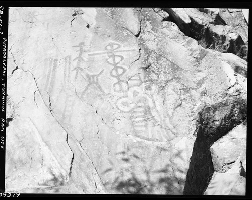 Pictographs, Views at dam site