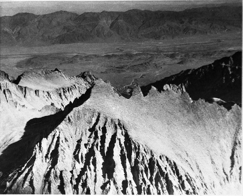 Mount Whitney, Misc. Geology , copies of pages from Francois Matthes book "Geologic Features of Sequoia National Park" Mount Whitney, Views from Mount Whitney. View east to Owens Valley